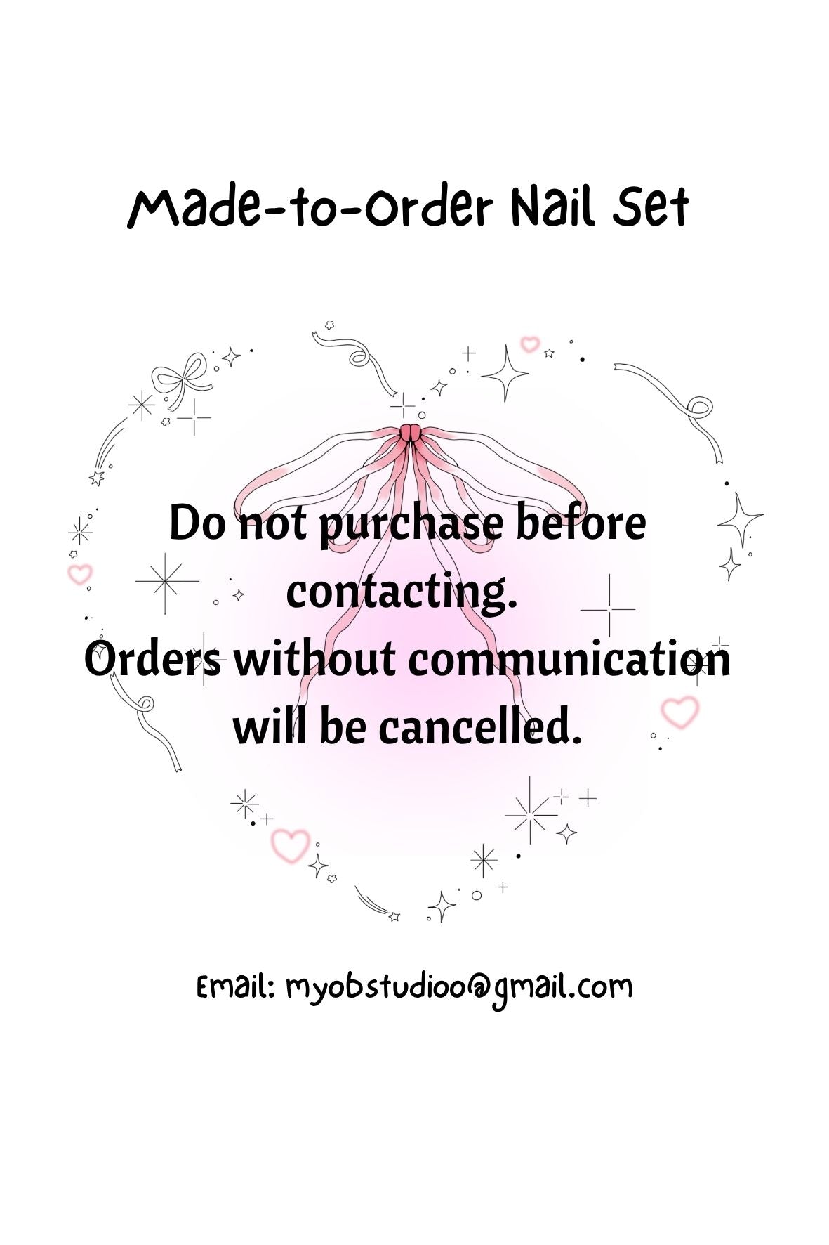 Custom Press-On Nails | Please Read the Description Before Purchase