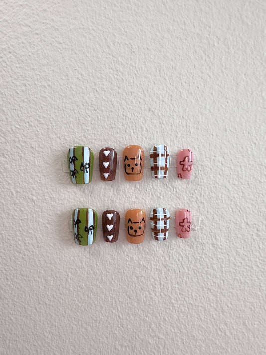 Whimsical Feline & Gingerbread