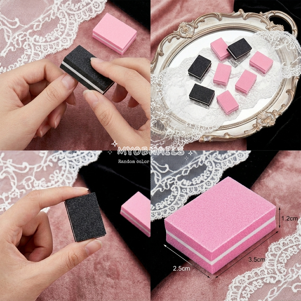 High-quality mini nail sanding buffer blocks for press-on nail prep