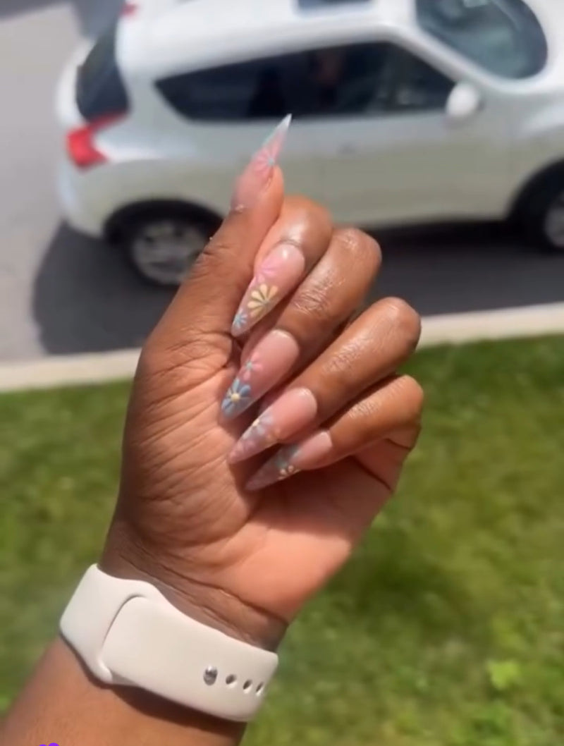 a photo from client showing a custom set from myobnails