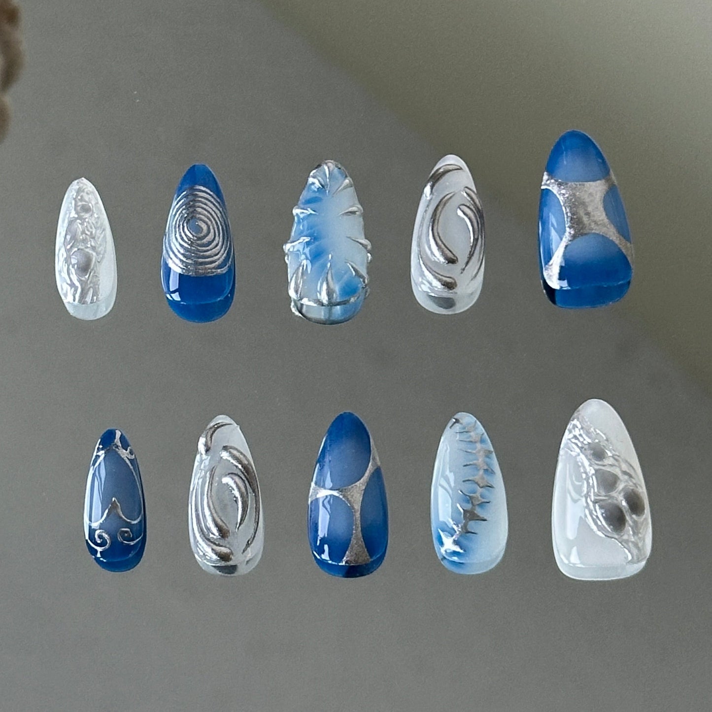 Back view showcasing the sleek shape and the mysterious, cold-toned ocean aesthetic of Nerion.